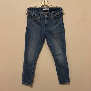 Levi's Blue Cropped Jeans